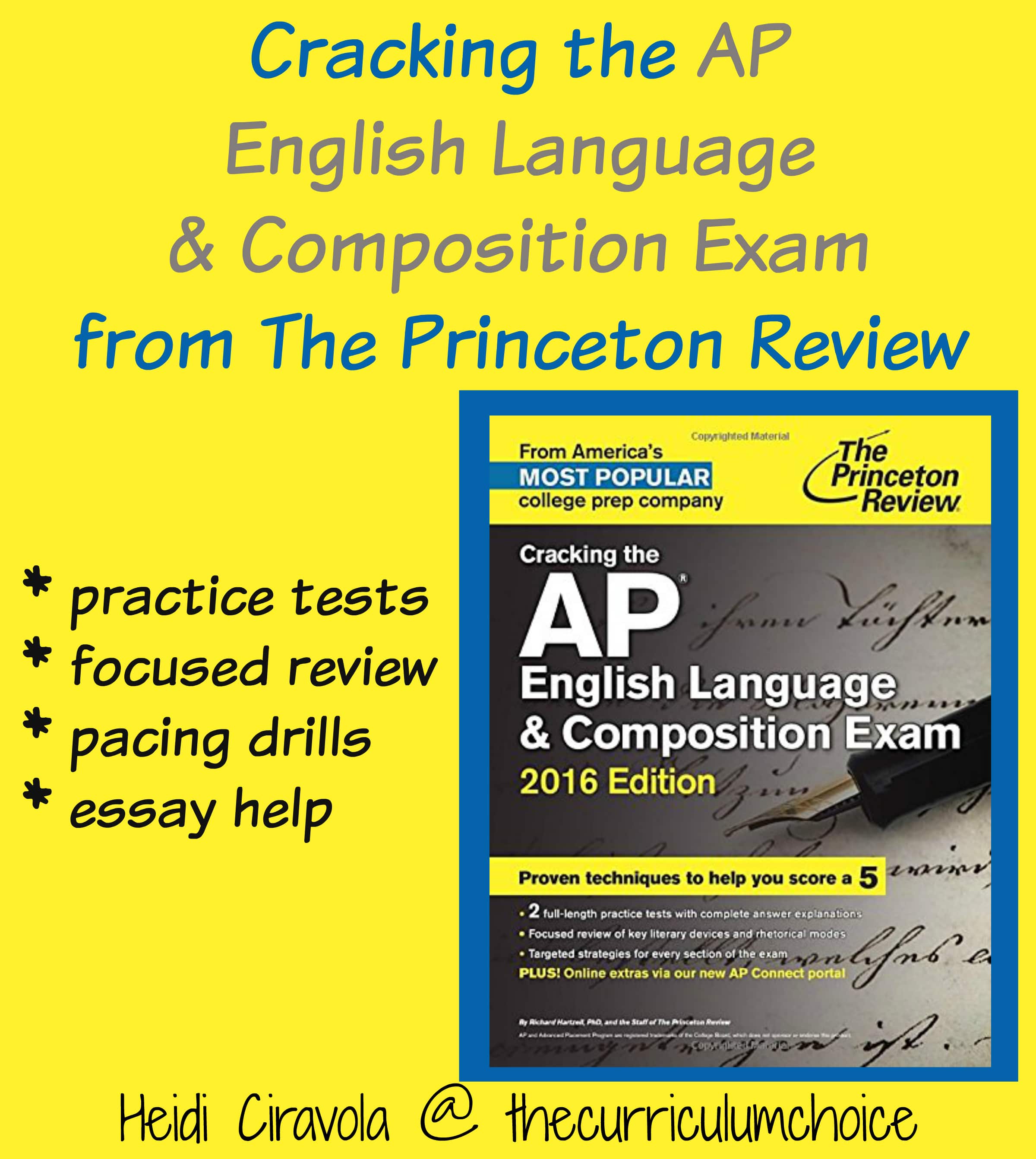 Cracking The AP English Language Composition Exam From The Princeton Review The Curriculum