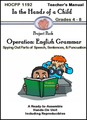 In the Hands of a Child Operation: English Grammar Lapbook