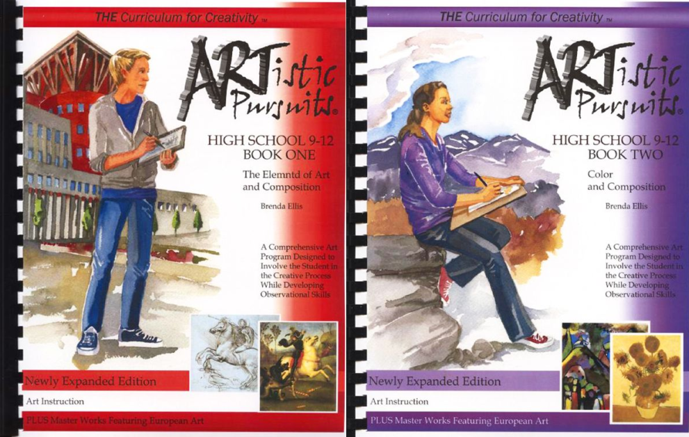 Artistic Pursuits High School Book 1 and 2 Covers