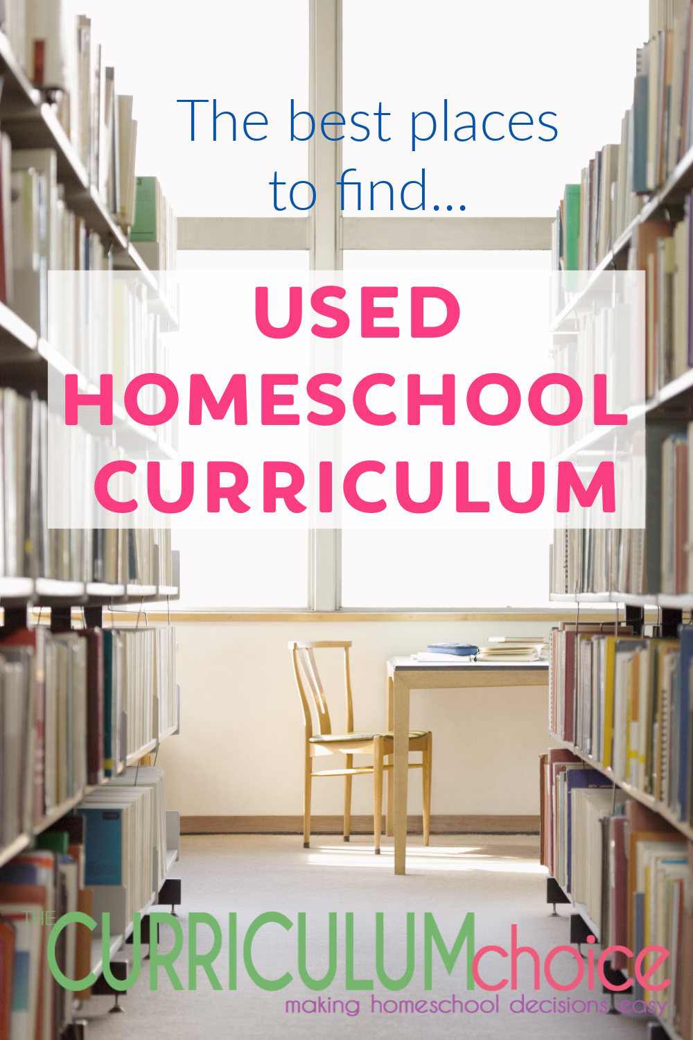 The best places to find... Used Homeschool Curriculum from The Curriculum Choice offers up resources for saving money on homeschool curriculum by not buying brand new.