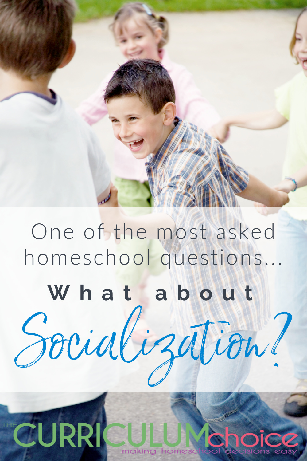 One of the most asked homeschool questions... What about socialization? The most asked homeschool question. Find out some ways to respond when you are asked this question.