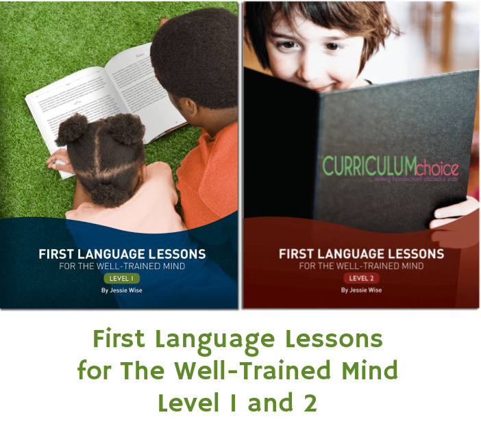 First Language Lessons for The Well-Trained Mind Levels 1 and 2 are scripted English curriculum books based in the Classical Education style of learning. A review from The Curriculum Choice