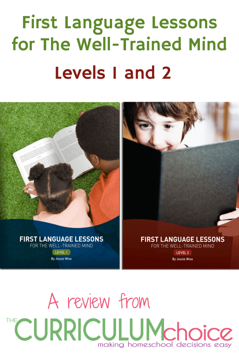 First Language Lessons for The Well-Trained Mind Levels 1 and 2 are scripted English curriculum books based in the Classical Education style of learning. A review from The Curriculum Choice