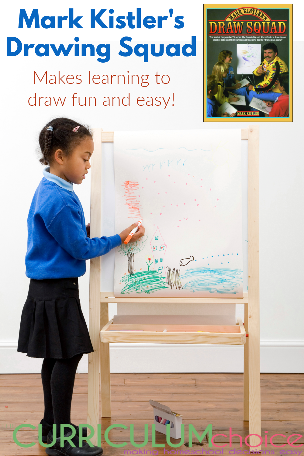 Draw Squad makes learning to draw fun. Thirty lessons peppered with jokes, tips, and slogans, and organized in easy-to-follow steps. A review from The Curriculum Choice