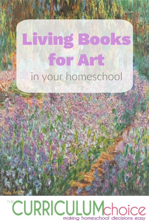 Living Books for Art offer beautiful illustrations and lovely story lines that tie the artist and his art into a fictional stories that are lighthearted, but captivating.