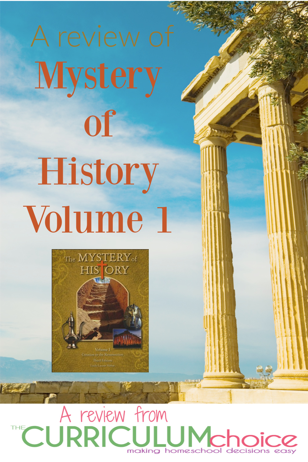 Mystery of History Volume 1 is a complete, chronological history of the world, which combines both secular and Biblical history. A review from The Curriculum Choice.