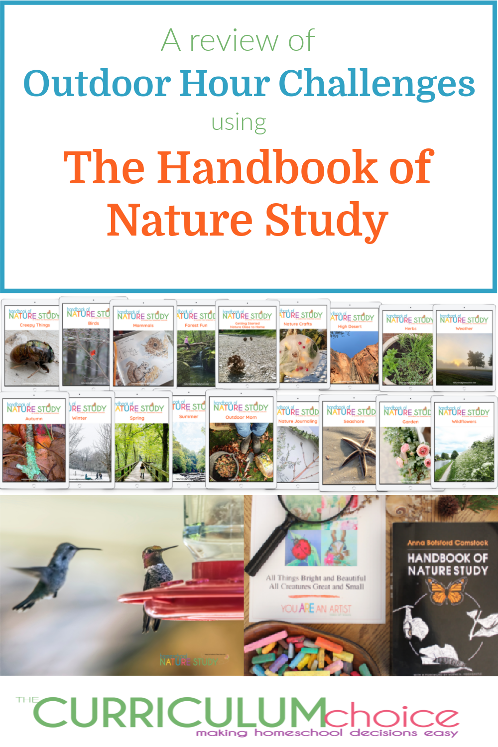 Outdoor Hour Challenges using The Handbook of Nature Study are a great way to get you up and out, exploring the natural world around you. A review from The Curriculum Choice
