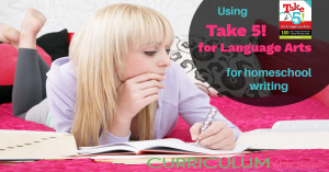 Take Five! for Language Arts is a critical thinking/creative writing book that offers 5 minute exercise to get kids thinking and writing! A review from The Curriculum Choice