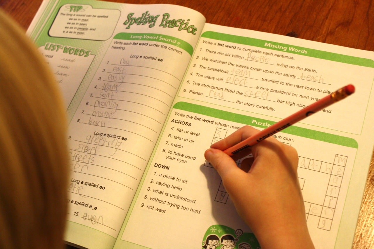 Spelling Workout Crossword The Curriculum Choice