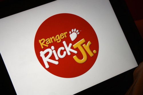 Ranger Rick Jr App screen