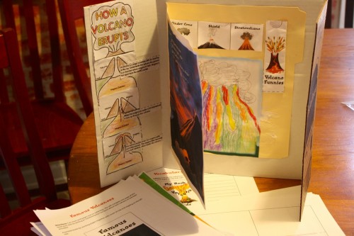 Volcano lapbook
