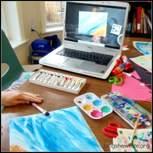 Blog She Wrote: Home Art Studio Grade 5
