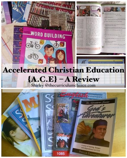 Accelerated Christian Education A.C.E is a self-paced curriculum which allows the curriculum to be tailored to each child's individual ability and level.