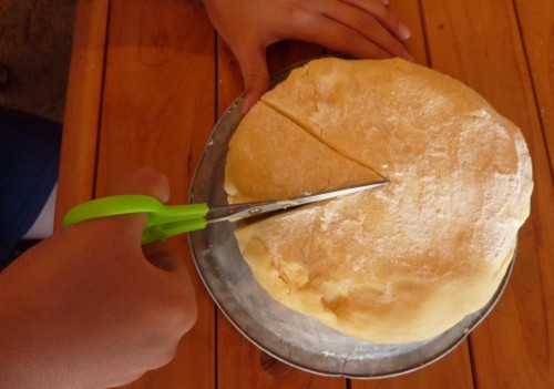 Do it with playdough, or do it with biscuit dough, and make a snack of it!