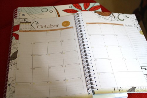 well planned day student planner opened to calendar month