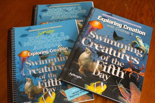 Apologia Swimming Creatures of the Fifth Day text and notebooks www.thecurriculumchoice.com