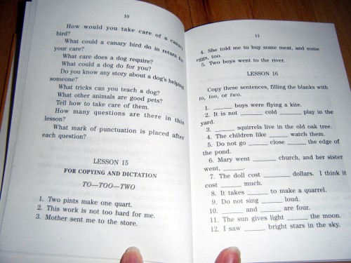 Primary Language Lessons - example 1