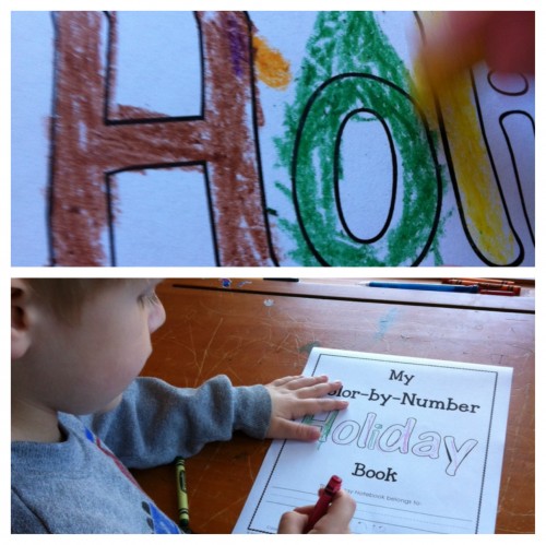 Color by number Holiday - by Kindergartener