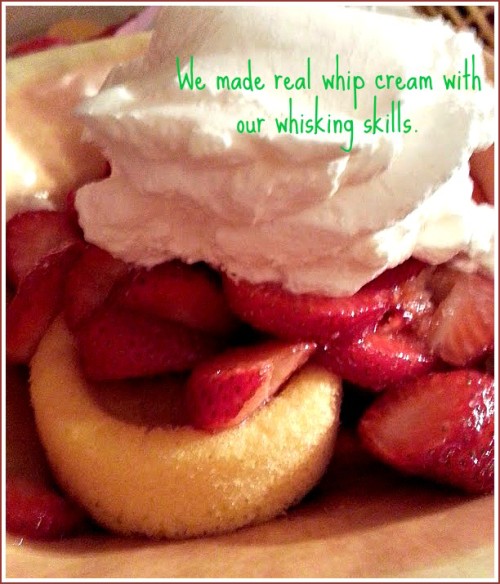 Whisking skills helped us make our strawberry shortcake. | The Curriculum Choice