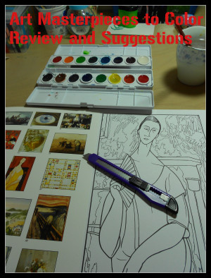Art Masterpieces to Color review button