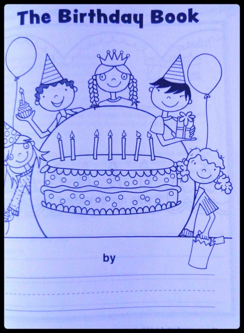 birthday book page for betsy's review