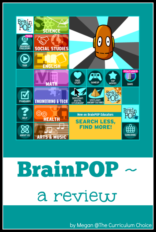 BrainPOP is a popular website featuring engaging, educational resources. Most homeschool families know about their award-winning videos, however that is just one part of what makes BrainPOP unique.