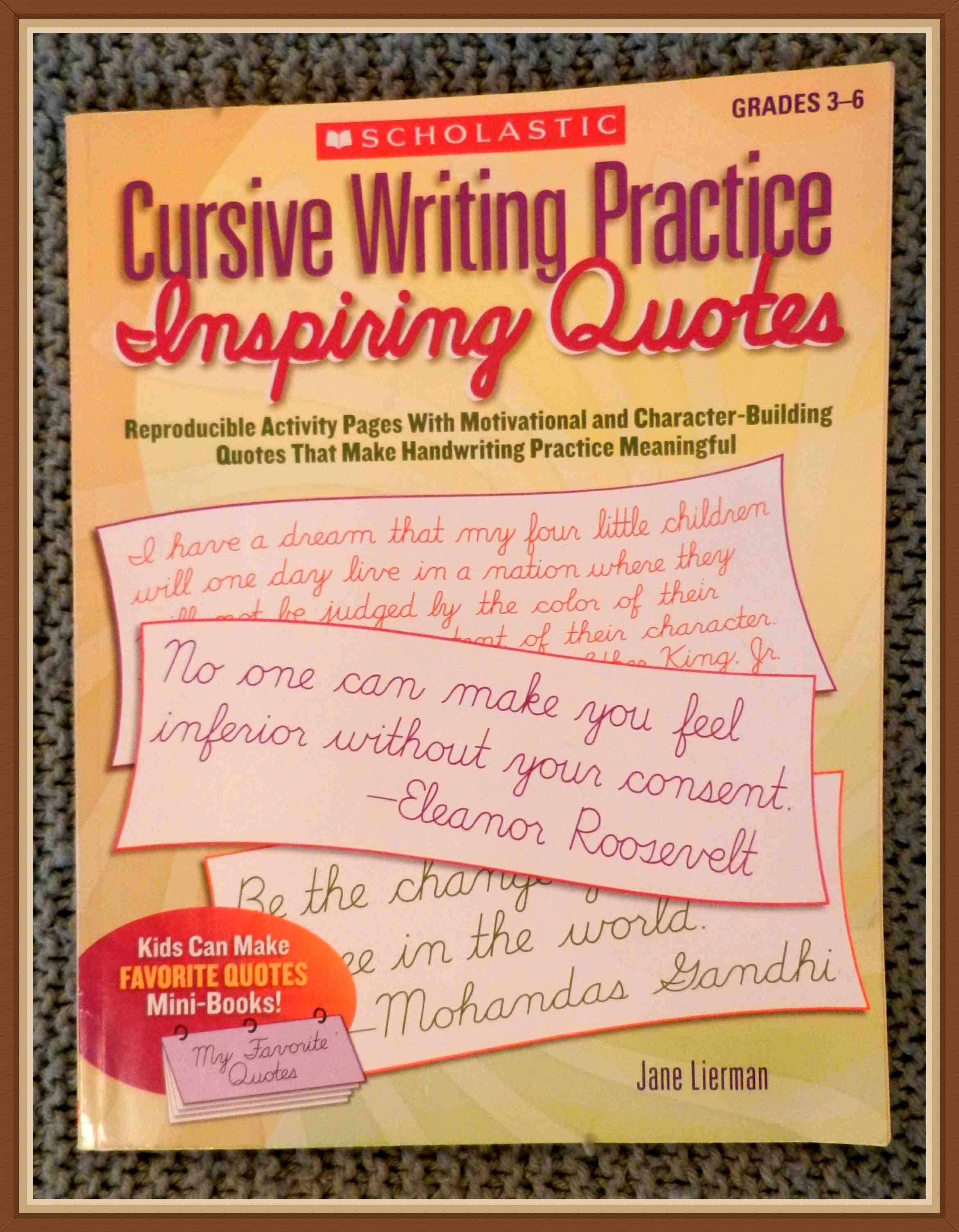 Inspiring Quotes Cursive Writing Practice My Review The