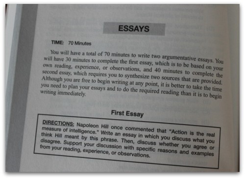 college composition clep essay