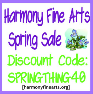 Harmony Fine Arts Spring Thing Sale button
