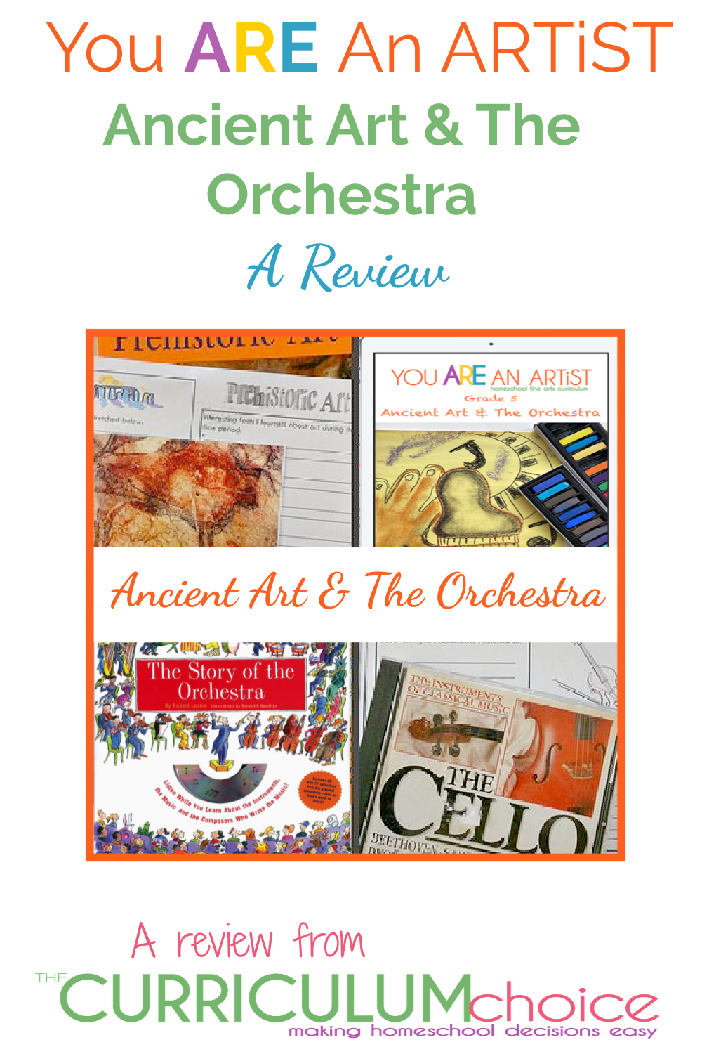 A review of Ancient Art & the Orchestra - You ARE An ARTiST Fine Arts Plans for 5th Grade. Charlotte Mason style art & music appreciation plans make it simple for you to include art and music in your homeschool.