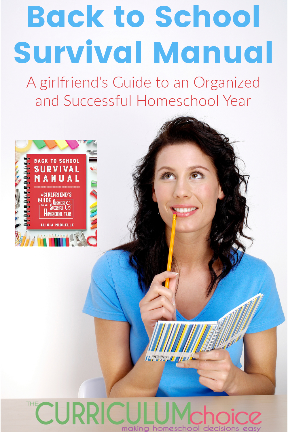This is a review of the Back To School Survival Manual - A Girlfriend's Guide to an Organized & Successful Homeschool Year. It's a resource for all homeschoolers both new and old! With tips, tricks, advice from a veteran homeschool mom and bonus printables including checklists, charts, and planning activities! A review from The Curriculum Choice