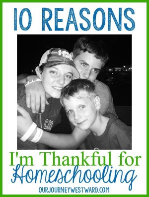 Even on the rough days, there are always reasons to be thankful for homeschooling.