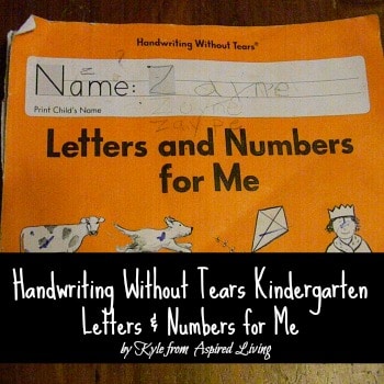 review handwriting without tears k 350