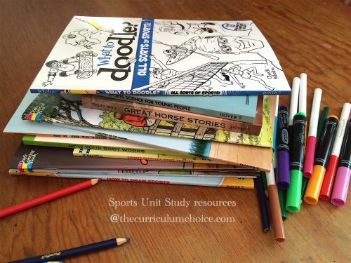Sports Coloring books for summer fun and unit study learning