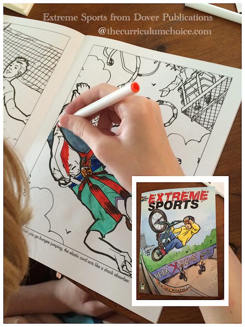 Extreme Sports Coloring Book from Dover Publications