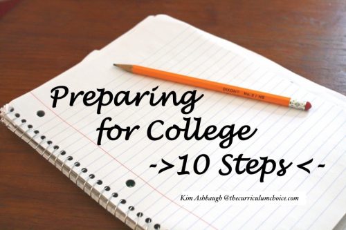 Preparing for College - 10 Steps at TheCurriculumChoice.com