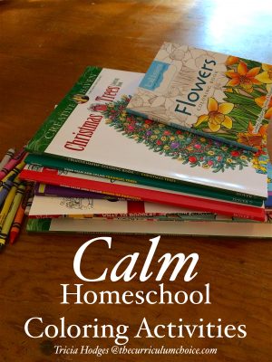 Calm Homeschool Coloring Activities