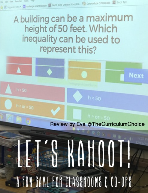 Let's Kahoot! A Fun Game for Classrooms and Co-ops - Review by Eva@TheCurriculumChoice