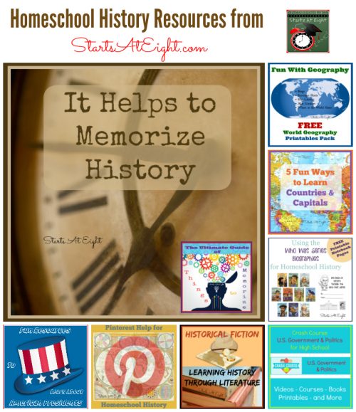 Homeschool History Resources from Starts At Eight