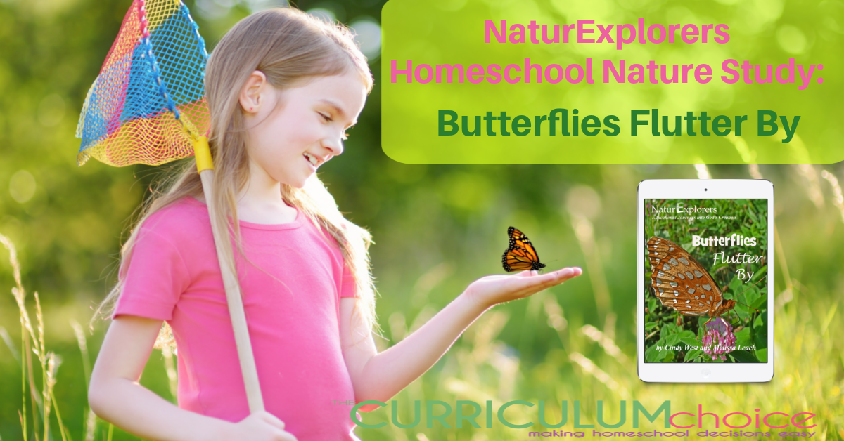 Spring, summer, and fall are perfect months to study butterflies. Include a butterfly nature study with NaturExplorers Butterflies Flutter By. A review from The Curriculum Choice