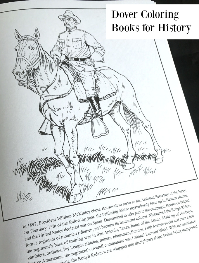 5 Reasons to Use Dover Coloring Books for History from The Curriculum Choice. Using Dover Coloring Books for History Study is a great way to engage your children in learning about history in a fun and easy manner.