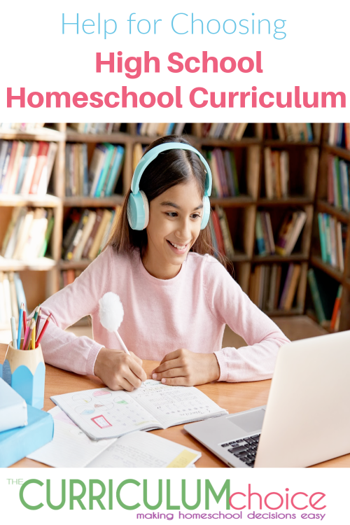 Resources and reviews and words of wisdom to equip parents to homeschool high school from the Curriculum Choice authors.