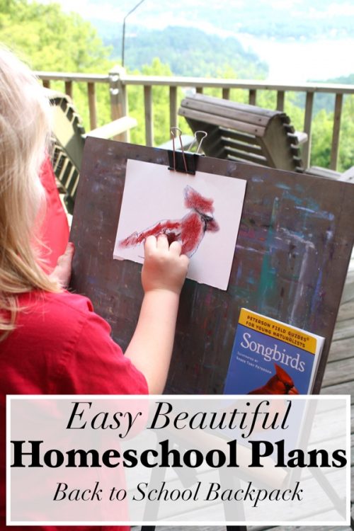 With these easy beautiful homeschool plans the shopping and the planning is even done for you! Poetry, fine arts, nature study, good books and more!