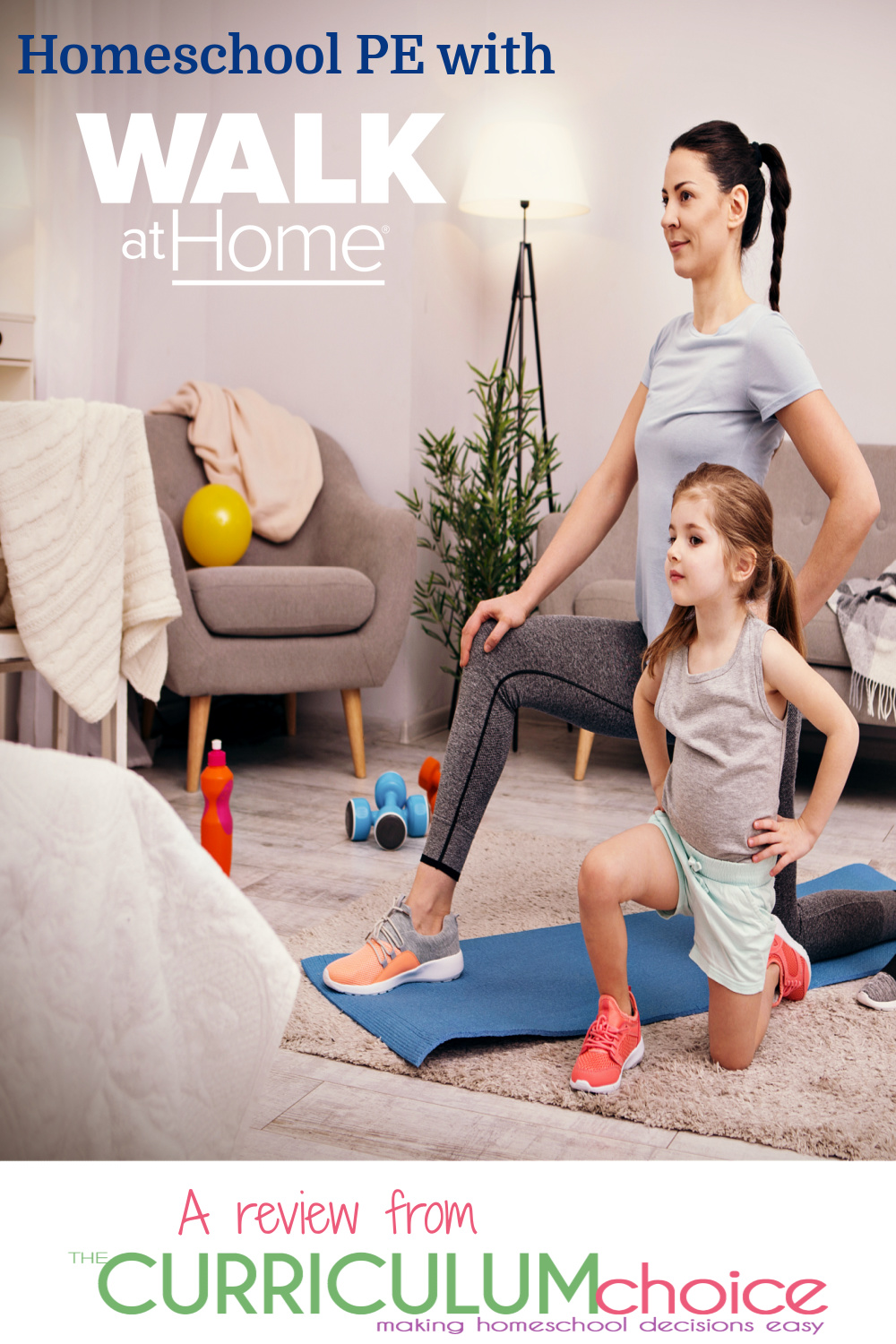 Walk at Home Homeschool PE is an easy way to get your daily workout in or to get that PE credit and it’s cheaper than a gym membership! A review from The Curriculum Choice