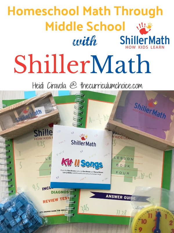 ShillerMath is a Montessori based math homeschool curriculum for ages pre-K to 8th grade that offers out of the box ease of use and tons of flexibility.