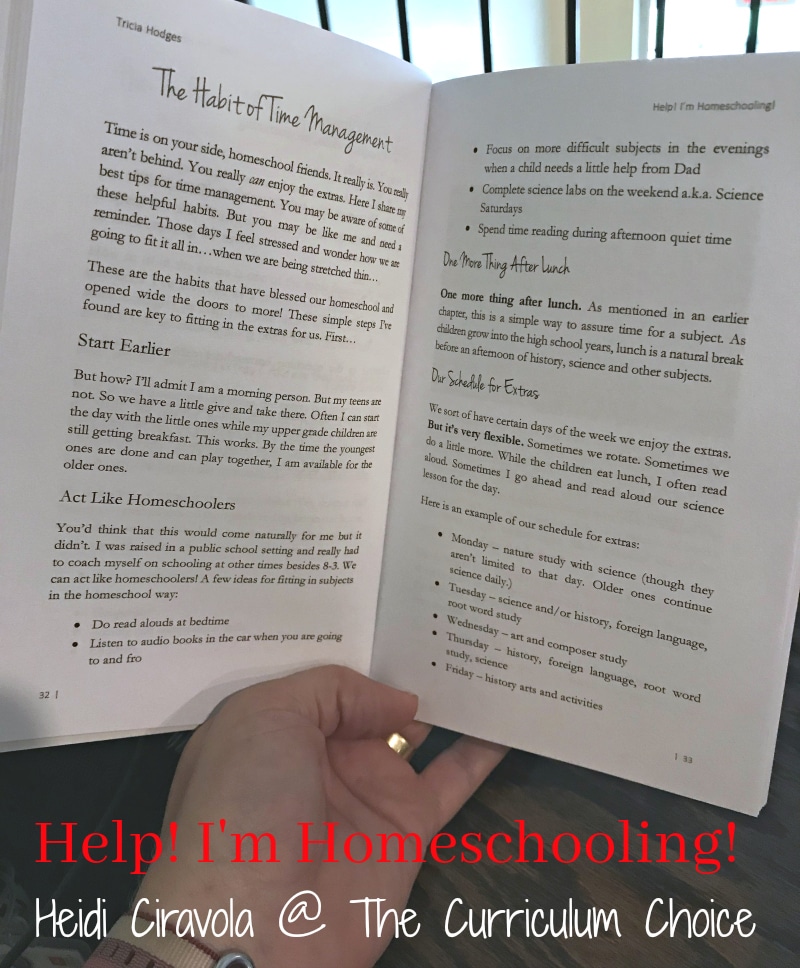 Help! I'm Homeschooling! is a small book with a big message...You can homeschool! Up or down, good or bad, take deep breath and let Tricia's practical habits help your homeschool and household run more smoothly.