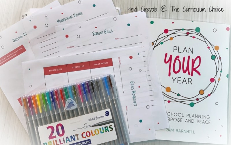 Homeschool Planning with Plan Your Year (A Review from The Curriculum Choice) is a flexible and low stress way to look at each of your children, and yourself, to create a homeschool plan that works for you.