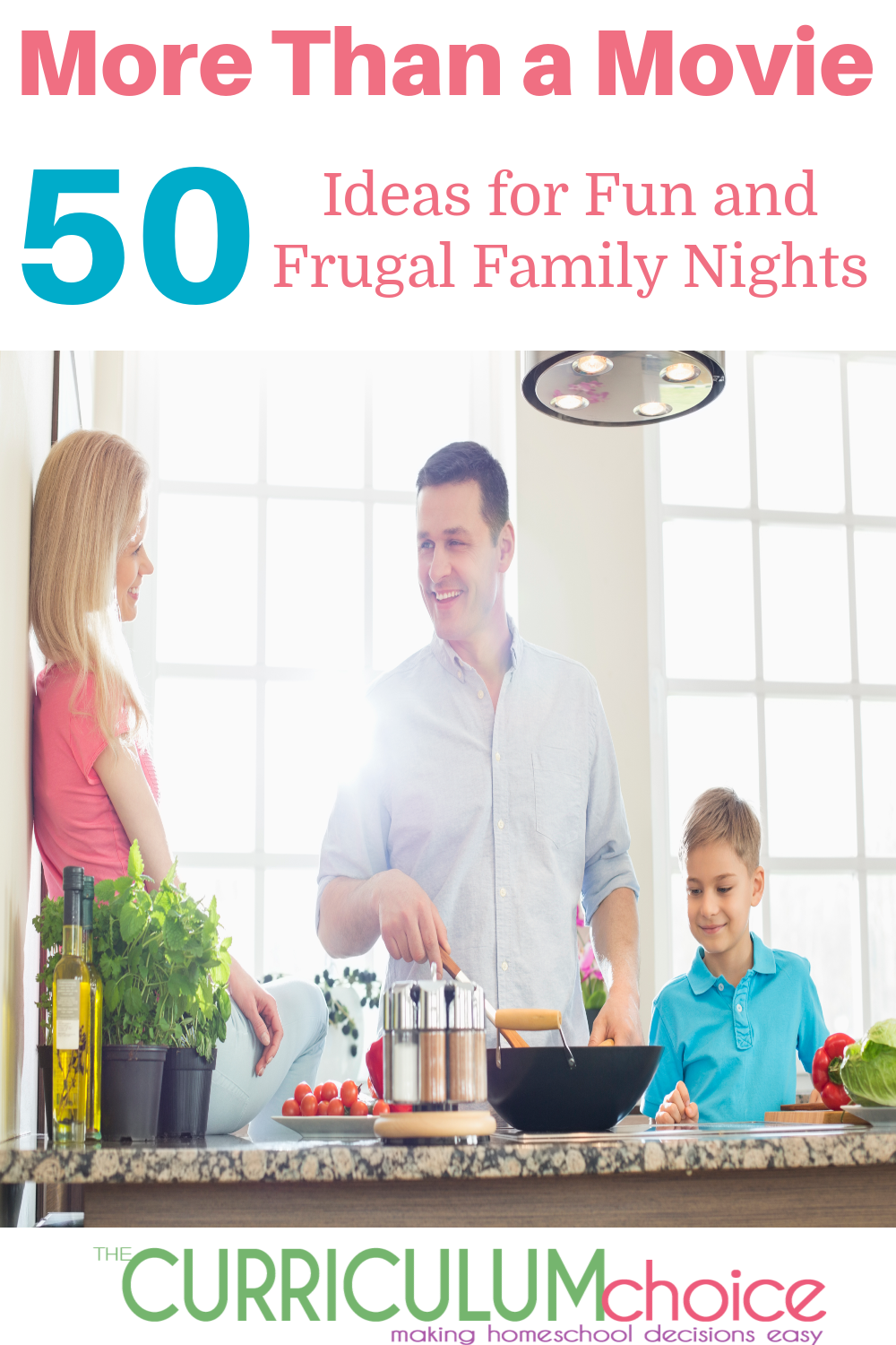 Enjoy screen free, fun, frugal family nights with ideas from More Than A Movie: 50 Ideas for Fun and Frugal Family Nights!