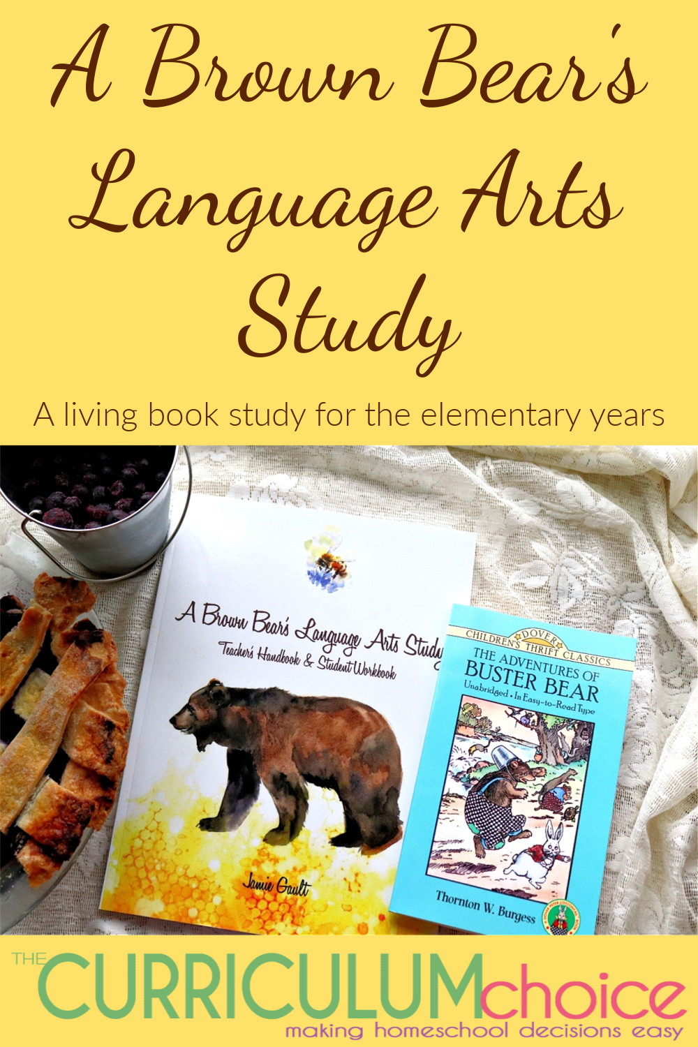 A Brown Bear's Literature Study is designed for 9-11 year old children, creatively presents a Bible-based, literature-inspired study that takes an imaginative adventure through Thornton Burgess’s delightful story, The Adventures of Buster Bear.