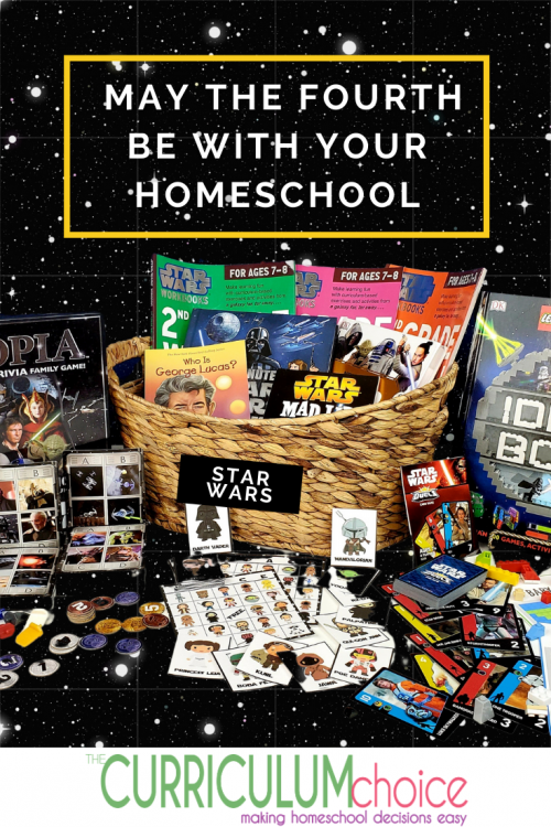 Because we are huge Star Wars fans, our family goes all in for May the Fourth Be With You. Last year we enjoyed a Star Wars morning basket for May the Fourth. What better way to celebrate May the Fourth as a homeschool family that than with a Star Wars unit study? May the Fourth Be With Your Homeschool!